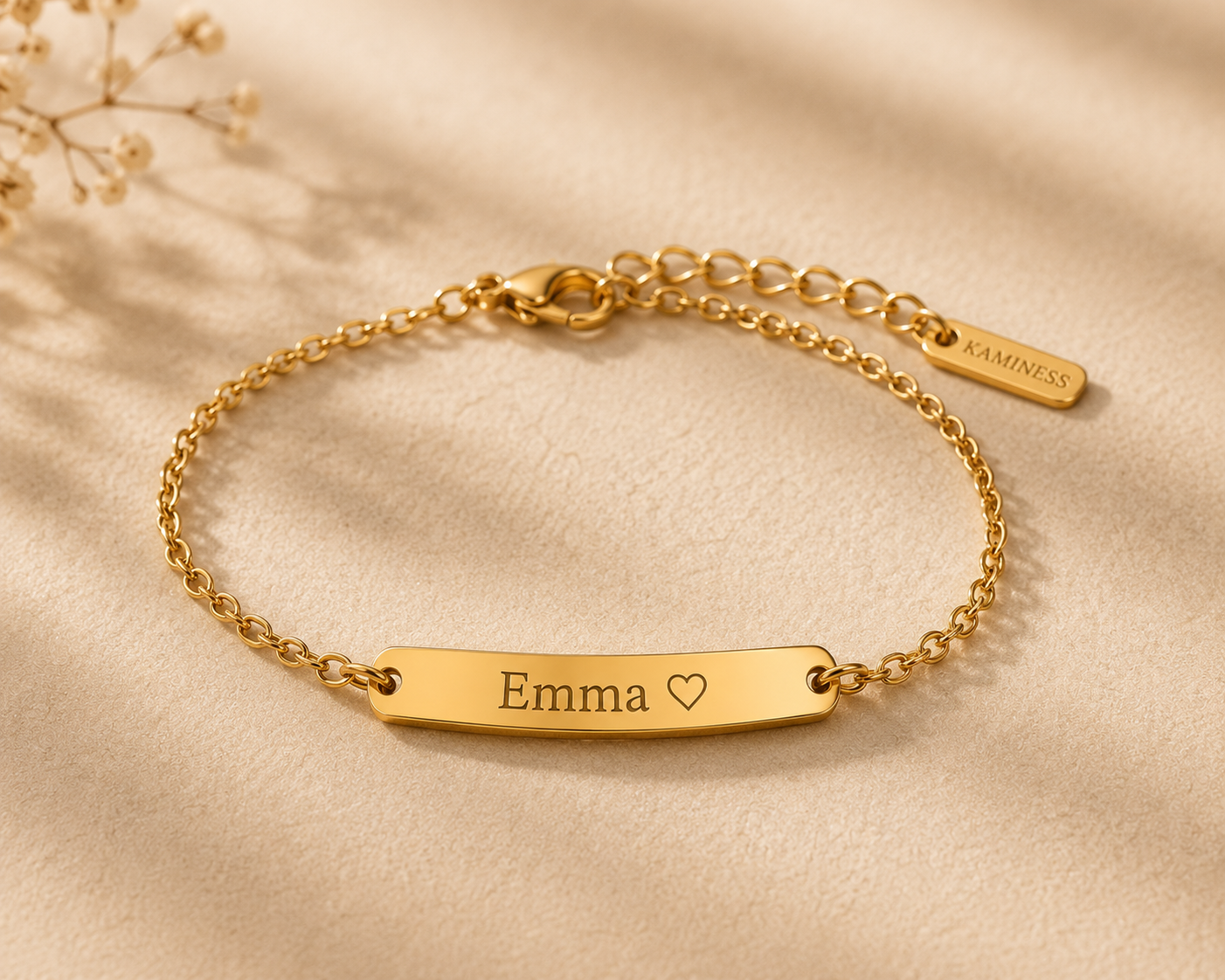 Personalized Engraved Bar Bracelet
